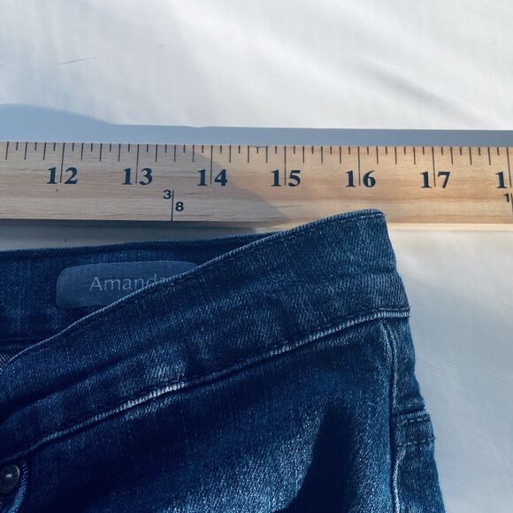 Gloria Vanderbilt Jeans Womens Size 16 Short Amanda Dark Wash Ankle Classic - Picture 3 of 9